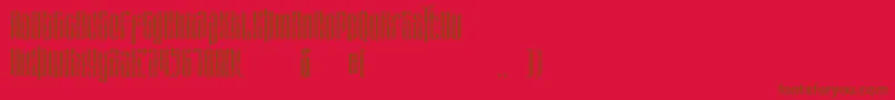 Fonte masquerouge rough – fontes marrons em um fundo vermelho