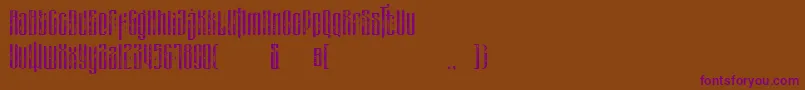 masquerouge rough Font – Purple Fonts on Brown Background