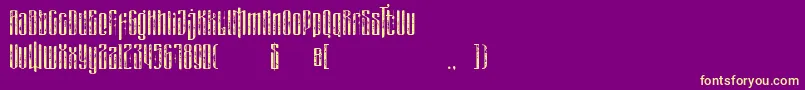 Weitere Informationen zur masquerouge rough-Schriftart masquerouge rough-Schriftart – Gelbe Schriften auf violettem Hintergrund