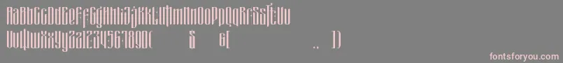 masquerouge Font – Pink Fonts on Gray Background