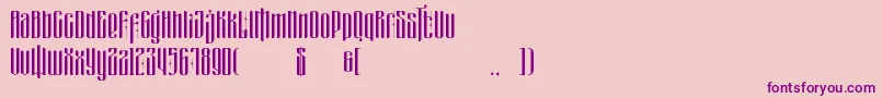 masquerouge Font – Purple Fonts on Pink Background