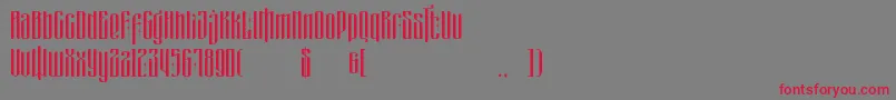 masquerouge Font – Red Fonts on Gray Background