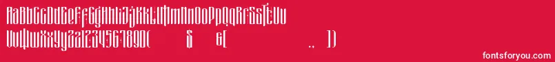 masquerouge Font – White Fonts on Red Background