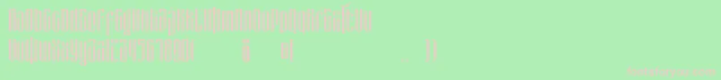 masquerouge Font – Pink Fonts on Green Background