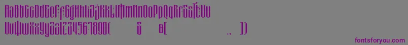 masquerouge Font – Purple Fonts on Gray Background