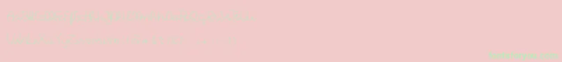 Masrodi-Schriftart – Grüne Schriften auf rosa Hintergrund