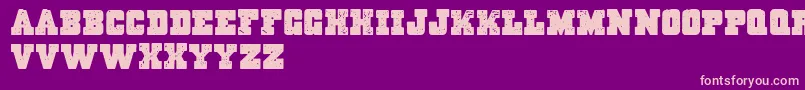 Massive Dynamite Font – Pink Fonts on Purple Background