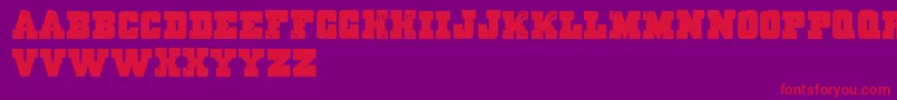 Massive Dynamite Font – Red Fonts on Purple Background