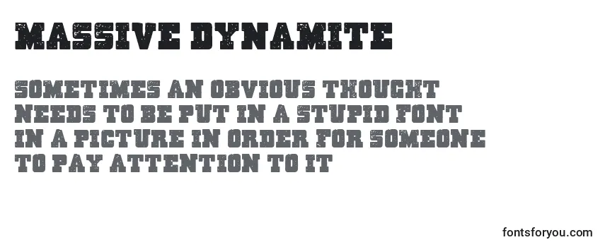 Massive Dynamite Font