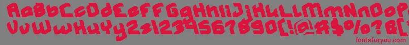 MASTER Bold Font – Red Fonts on Gray Background