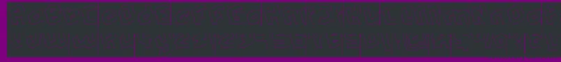 MASTER Hollow Inverse Font – Black Fonts on Purple Background