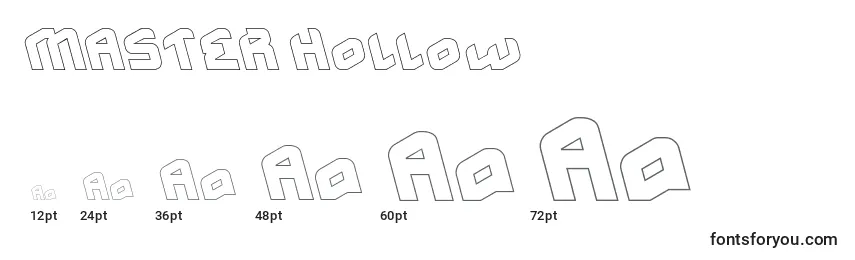 MASTER Hollow Font Sizes