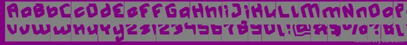 MASTER Inverse-Schriftart – Graue Schriften auf violettem Hintergrund