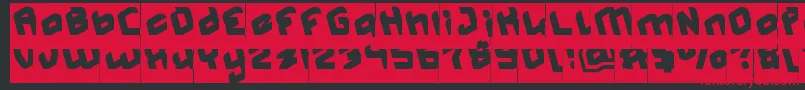 Шрифт MASTER Inverse – красные шрифты на чёрном фоне