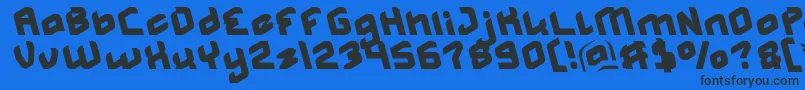 Weitere Informationen zur MASTER Light-Schriftart MASTER Light-Schriftart – Schwarze Schriften auf blauem Hintergrund