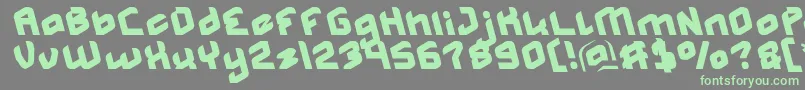 MASTER Light-fontti – vihreät fontit harmaalla taustalla