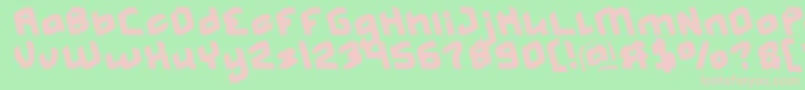 MASTER Light Font – Pink Fonts on Green Background