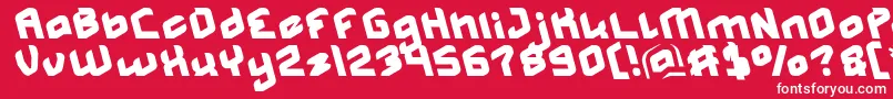 MASTER Light Font – White Fonts on Red Background