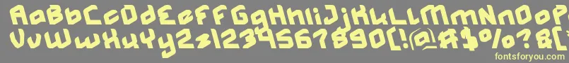 Шрифт MASTER Light – жёлтые шрифты на сером фоне