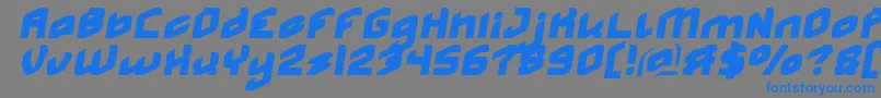 MASTER medium Normal Italic-fontti – siniset fontit harmaalla taustalla