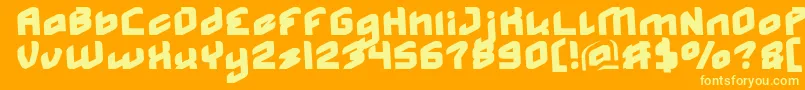 MASTER medium Normal Font – Yellow Fonts on Orange Background