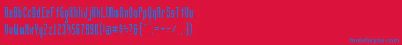 BrightontwoSerifNbp Font – Blue Fonts on Red Background