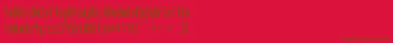 BrightontwoSerifNbp Font – Brown Fonts on Red Background