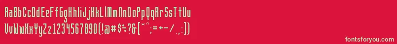 BrightontwoSerifNbp Font – Green Fonts on Red Background