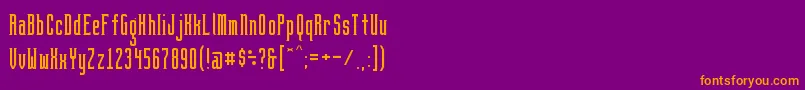 BrightontwoSerifNbp Font – Orange Fonts on Purple Background