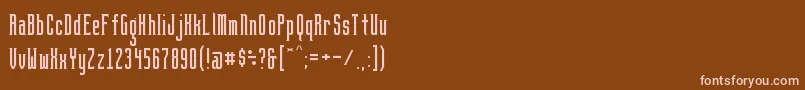 BrightontwoSerifNbp Font – Pink Fonts on Brown Background