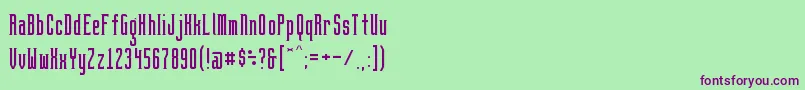 BrightontwoSerifNbp Font – Purple Fonts on Green Background