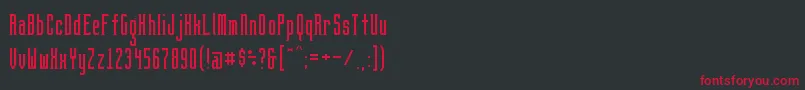 フォントBrightontwoSerifNbp – 黒い背景に赤い文字