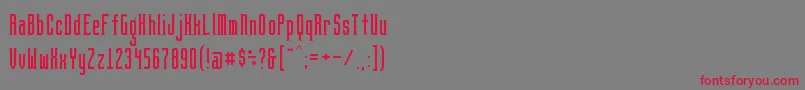 BrightontwoSerifNbp Font – Red Fonts on Gray Background