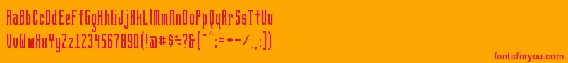 BrightontwoSerifNbp Font – Red Fonts on Orange Background
