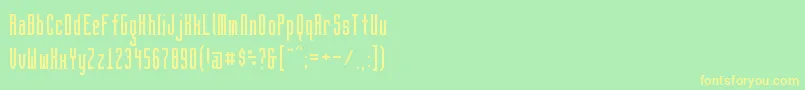BrightontwoSerifNbp Font – Yellow Fonts on Green Background