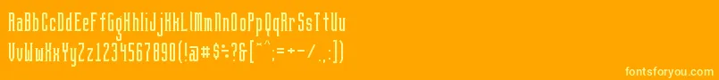 BrightontwoSerifNbp Font – Yellow Fonts on Orange Background