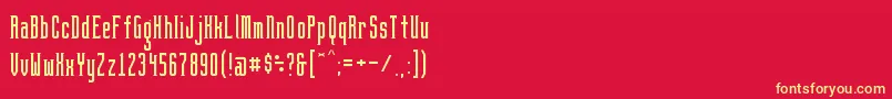 BrightontwoSerifNbp Font – Yellow Fonts on Red Background