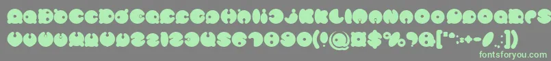 Шрифт MASTER PANDA Bold – зелёные шрифты на сером фоне