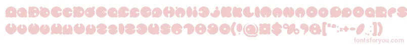Fonte MASTER PANDA Bold – fontes rosa em um fundo branco