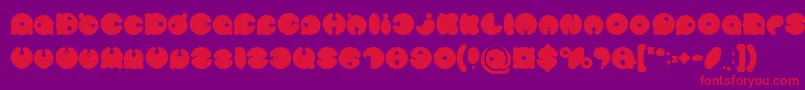 MASTER PANDA Bold Font – Red Fonts on Purple Background