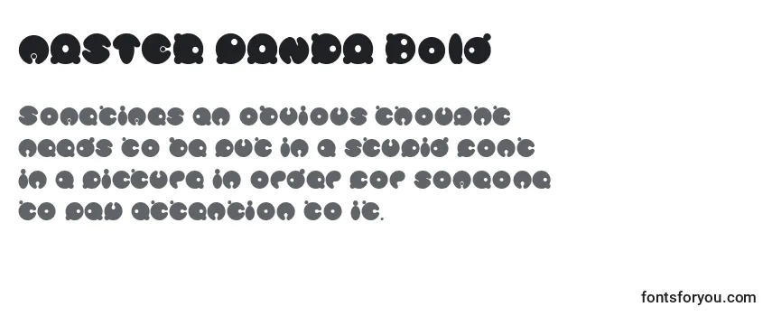 Przegląd czcionki MASTER PANDA Bold