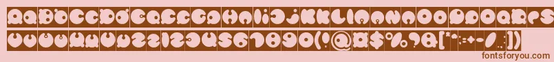 MASTER PANDA Inverse Font – Brown Fonts on Pink Background