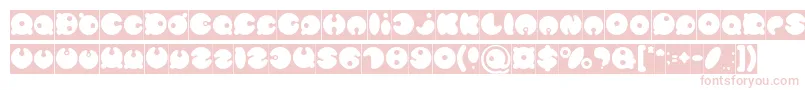 MASTER PANDA Inverse Font – Pink Fonts on White Background