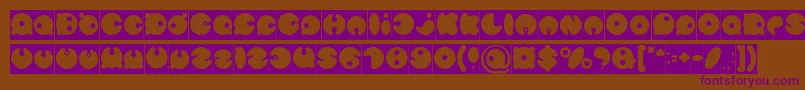 MASTER PANDA Inverse Font – Purple Fonts on Brown Background