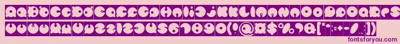 MASTER PANDA Inverse Font – Purple Fonts on Pink Background