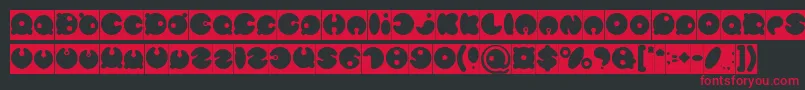 MASTER PANDA Inverse Font – Red Fonts on Black Background