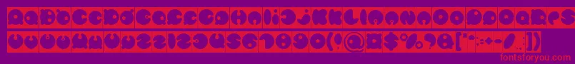 MASTER PANDA Inverse Font – Red Fonts on Purple Background