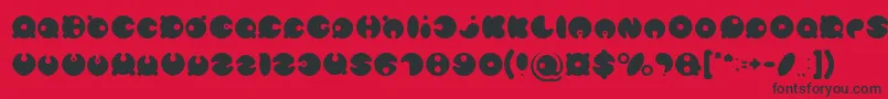 MASTER PANDA Light Font – Black Fonts on Red Background