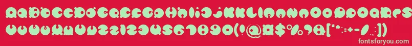 MASTER PANDA Light Font – Green Fonts on Red Background