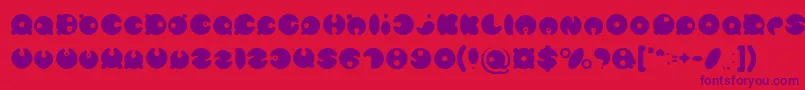 MASTER PANDA Light Font – Purple Fonts on Red Background